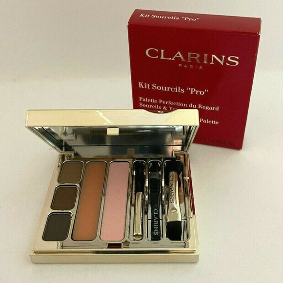 Clarins Kit Sourcils "Pro" Perfect Eyes & Brows Palette Full Size 0.17 oz - Picture 1 of 1